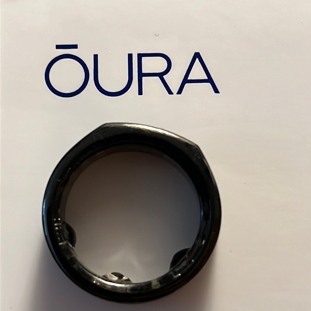 Size 8 Oura Gen 3 Heritage Black Wellness Ring